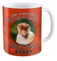 Kubek z nosaczem Najlepsiejsza Grażynka kurła