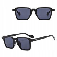 OKULARY PRZECIWSŁONECZNE filtr UV400 czarne damskie męskie + ETUI + ŚCIERKA