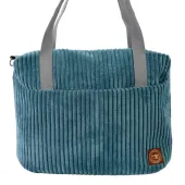 Plecak Niebieski Sztruksowy – Stylowy Plecak i Torebka na Ramię