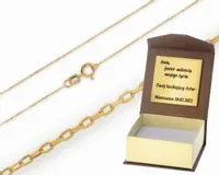 Złoty łańcuszek pełny ankier Próba 585