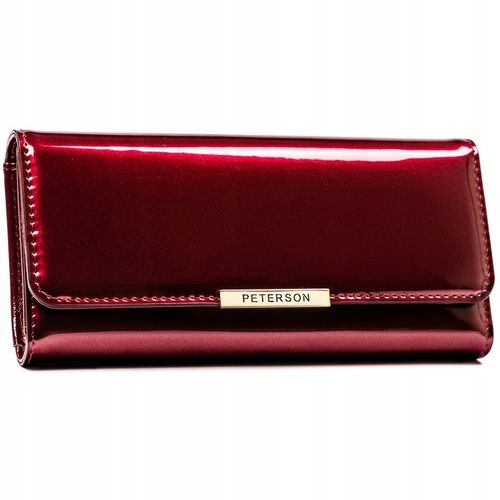 Portfel Peterson damski duży w kwiaty na suwak z ochroną kart RFID pojemny na Arena.pl