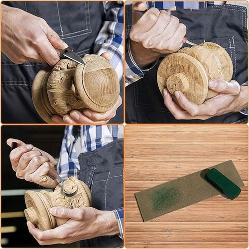 ZESTAW NOŻY DO RZEŹBIENIA W DREWNIE DŁUTA NARZĘDZIA NOŻE SKALPEL DIY 9 na Arena.pl