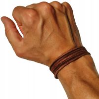 MĘSKA SKÓRZANA BRANSOLETKA Z REGULACJĄ - SURF PATROL AUSTRALIA - RZEMIEŃ