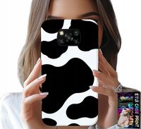 ETUI DO XIAOMI POCO X3 - CZARNO - BIAŁE ŁATY KROWA, MODNE WZORY
