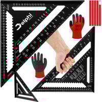 KĄTOWNIK STOLARSKI CIESIELSKI ALUMINIOWY 12" PRZYMIAR BUDOWLANY 300mm