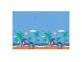 Obrus foliowy Stitch & Angel, 120x180 cm