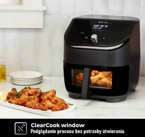 Instant Vortex Plus Clear Cook Air Fryer czarny frytkownica beztłuszczowa na Arena.pl