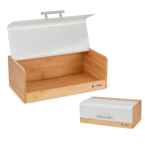 CHLEBAK BAMBUSOWY POJEMNIK NA PIECZYWO E-6068 BIAŁY na Arena.pl
