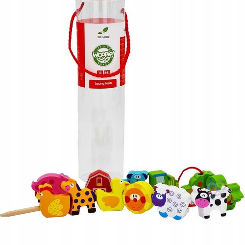 NAWLEKANKA KLOCKI MONTESSORI FARMA ZWIERZAK WOOPIE na Arena.pl