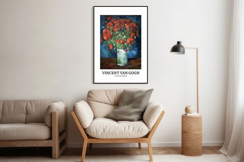 Plakat 60x80cm Design Vase with Poppies, Van Gogh Vintage do Salonu na Arena.pl