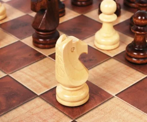 SZACHY DREWNIANE DUŻE WARCABY 34x34cm ZESTAW 3W1 na Arena.pl