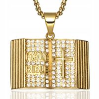 Naszyjnik 60 cm Biblia Pismo Święte Holy Bible Dla Chrześcijan Wiara MIłość