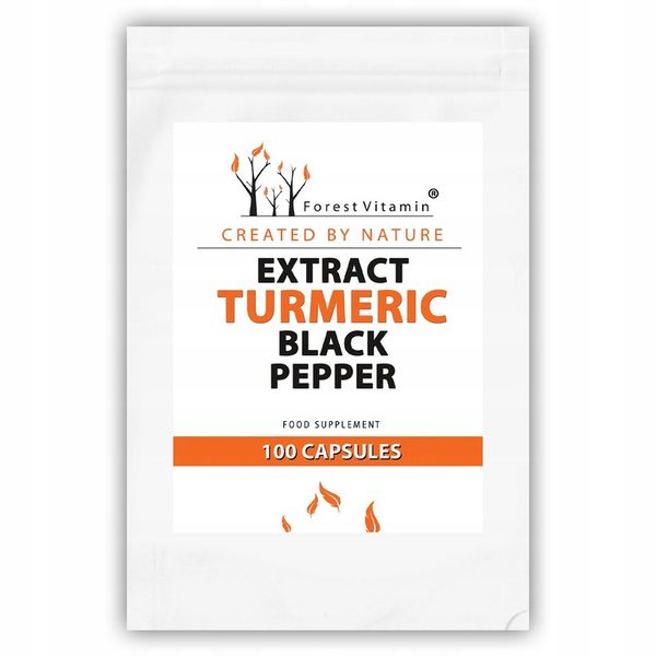KURKUMINA PIPERYNA MOCNA STANDARYZACJA KURKUMA 100 zdjęcie 3