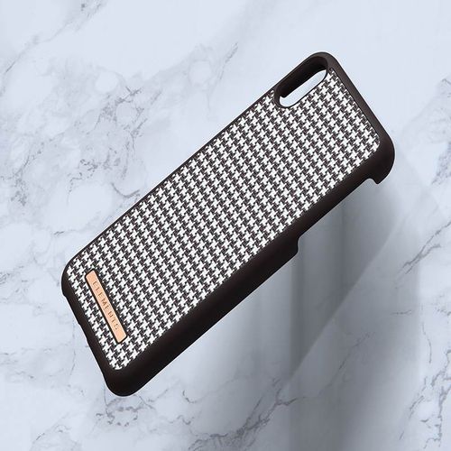 Materiałowe etui do iPhone Xs Max (Dark Brown) #0 na Arena.pl
