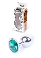 plug jewellery silver plug  green