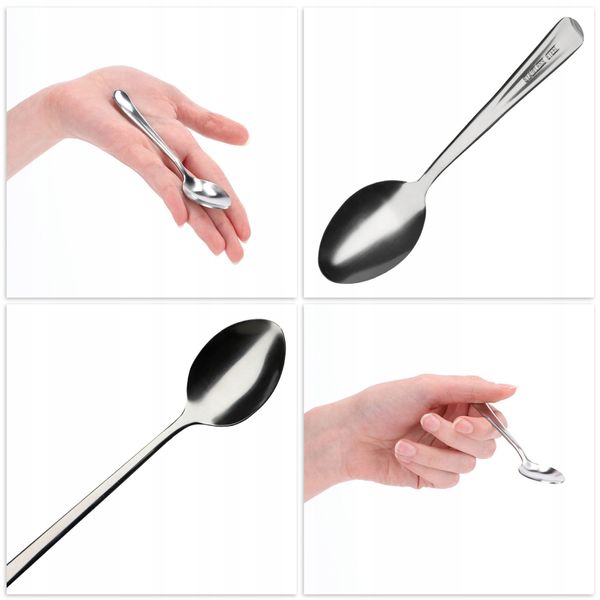 KOMPLET 3 ŁYŻECZEK DO HERBATY KAWY STAL ŁYŻECZKA zdjęcie 4