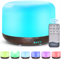 Nawilżacz Powietrza Zapachowy Dyfuzor Aromaterapia Lampka Nocna Rgb + Pilot