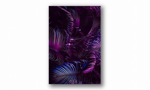 OBRAZ NA PŁÓTNIE 038 Fioletowe liście 40x60cm na Arena.pl