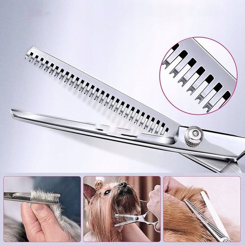 Profesjonalny Zestaw do strzyżenia nożyczki dla psów kotów Etui grzebień na Arena.pl