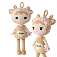 LALKA METOO SARENKA Z KWIATUSZKAMI 50 cm Z IMIENIEM PREZENT NA CHRZEST