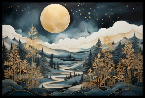 Plakat 60x40cm Szepty Nocnego Lasu na Arena.pl