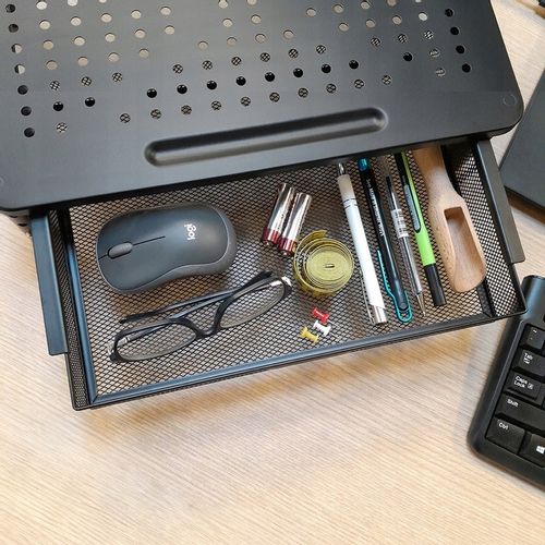 Podstawka z szufladą pod laptop drukarkę monitor 13-32" regulacja PREMIUM na Arena.pl