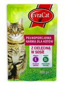 EVRA CAT KOT 100G SASZETKA Z CIELĘCINĄ