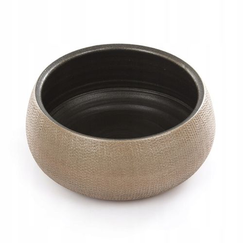 złota osłonka na drzewko BONSAI złote niskie doniczki PORTO BOWL 27/13 cm na Arena.pl