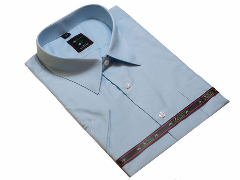 Koszula męska błękitna duży rozmiar 47/48 - 3XL/4XL zdjęcie 2