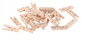 KLAMERKI DREWNIANE SPINACZE NATURALNE 24SZT 2,5CM