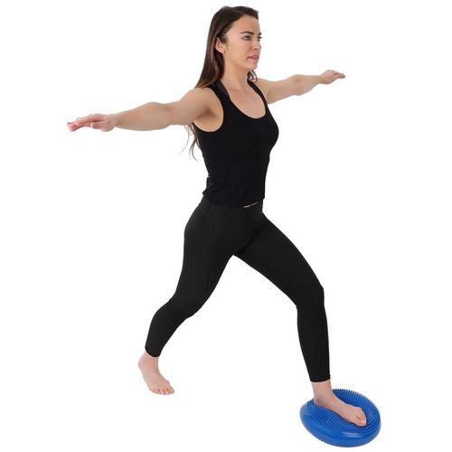 DYSK PODUSZKA SENSOMOTORYCZNA Z POMPKĄ 33CM NIEBIESKI ENERO FIT na Arena.pl