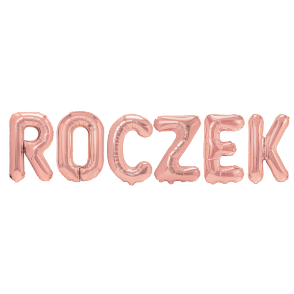 Balon na ROCZEK rose gold zdjęcie 1