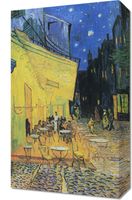 Obraz 30x50cm Café Terrace at Night, Van Gogh Vintage do Salonu
