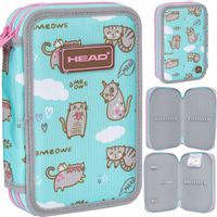 PIÓRNIK PODWÓJNY DWUKOMOROWY Z KOTKIEM DLA DZIEWCZYNKI