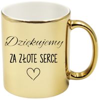 KUBEK ZŁOTY PREMIUM PREZENT DLA NAUCZYCIELA WYCHOWAWCZYNI NAUCZYCIELKI