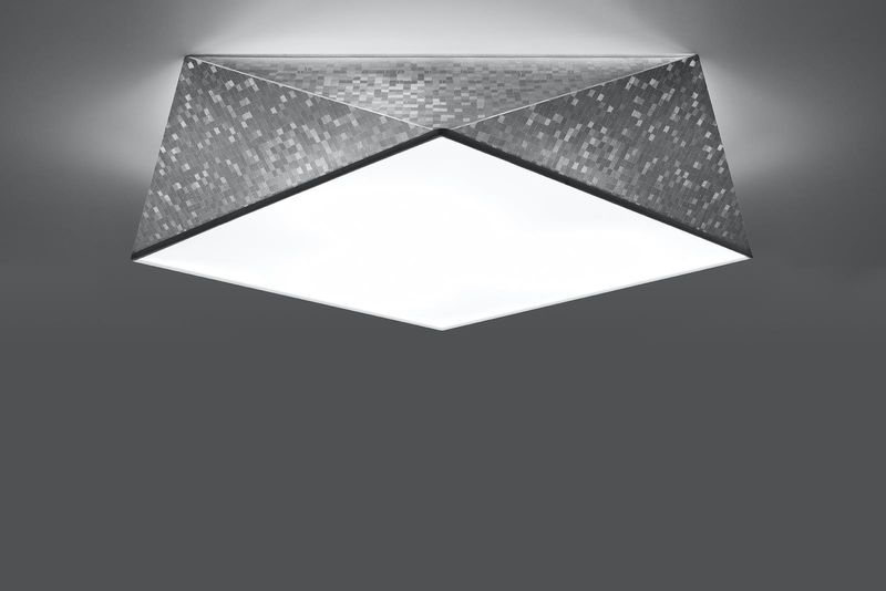 Sufitowa LAMPA plafon SL.0694 natynkowa OPRAWA geometryczna kwadratowa srebrna zdjęcie 2