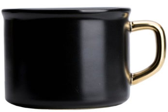 KUBEK - BLACK 250 ml - 1 szt - Home Decor zdjęcie 1