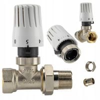 ZESTAW TERMOSTATYCZNY PROSTY FI 3/4 '' DN20 GŁOWICA + ZAWÓR TERMOSTATYCZNY