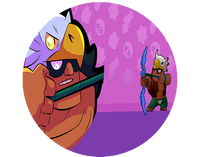 Opłatek na tort Brawl Stars