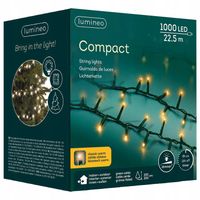 Światełka Choinkowa Klasyczny Ciepły 1000 LED 22,5 M IP44 Zielony Kabel