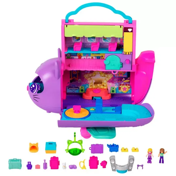 Polly Pocket. Hwp19 Kotolot. Koci Samolot zdjęcie 3