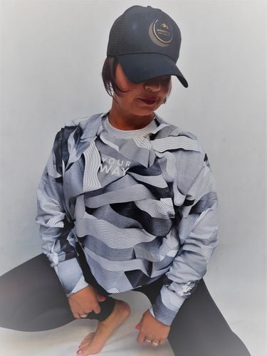 4F Bluza damska krótka BLD021 L, multikolor allover na Arena.pl