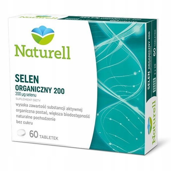 NATURELL Selen Organiczny 200 mcg 60 tabletek zdjęcie 1