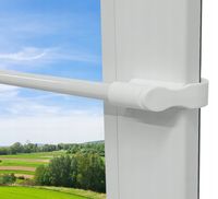 MINI KARNISZ TELESKOPOWY rozsuwany bez wiercenia 45-75 CM BIAŁY