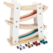 TOR WYŚCIGOWY + 4 SAMOCHODZIKI drewniany 4 piętra