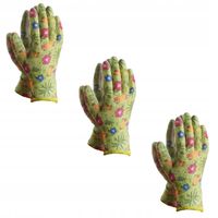 3x Rękawiczki ogrodowe rękawice ochronne M