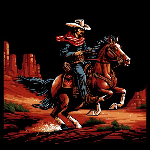 Plakat 60x60cm Galop przez Prerię na Arena.pl