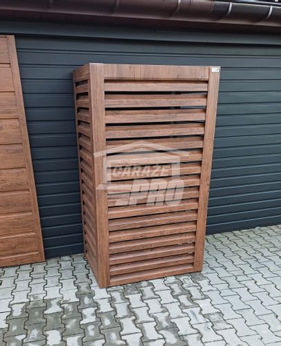 Osłona pompy ciepła 70x40x190 cm ciemny orzech GP316 na Arena.pl