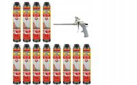 SOUDAL Pistoletowa pianka 121105 - 750 ml 12 sztuk + pistolet FG-STD15
