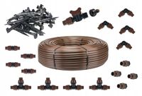 Linia kroplująca 100m z kompensacją ciśnienia zestaw PREMIUM seria BRĄZ